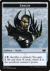 Ob Nixilis of the Black Oath Emblem // Zombie (016/036) Double-Sided Token [Commander 2014 Tokens] | Chromatic Games