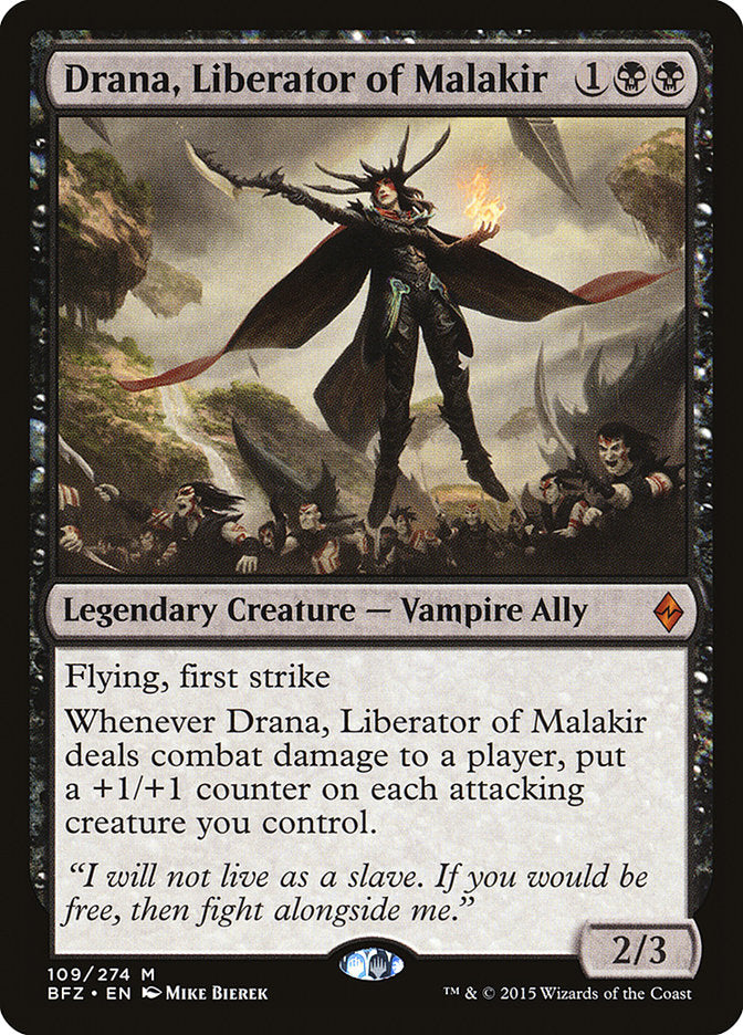 Drana, Liberator of Malakir [Battle for Zendikar] | Chromatic Games