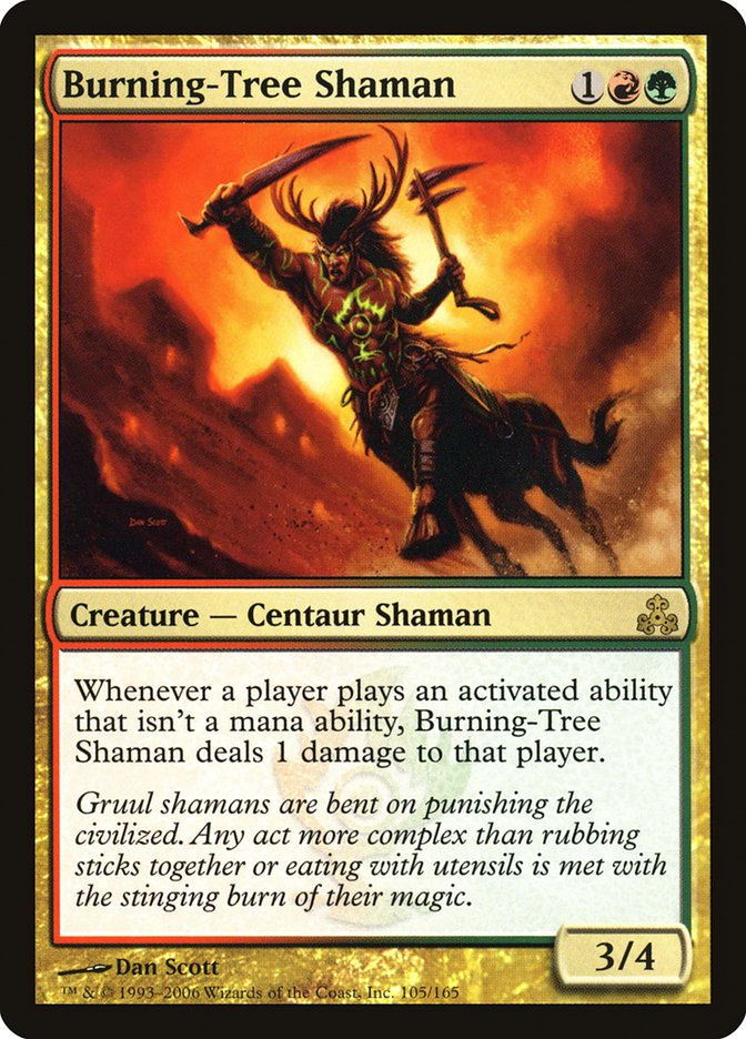 Burning-Tree Shaman [Guildpact] | Chromatic Games