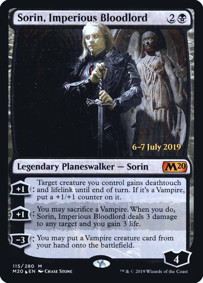 Sorin, Imperious Bloodlord [Core Set 2020 Prerelease Promos] | Chromatic Games