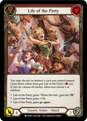 Life of the Party (Red) [EVR161] (Everfest)  1st Edition Rainbow Foil | Chromatic Games