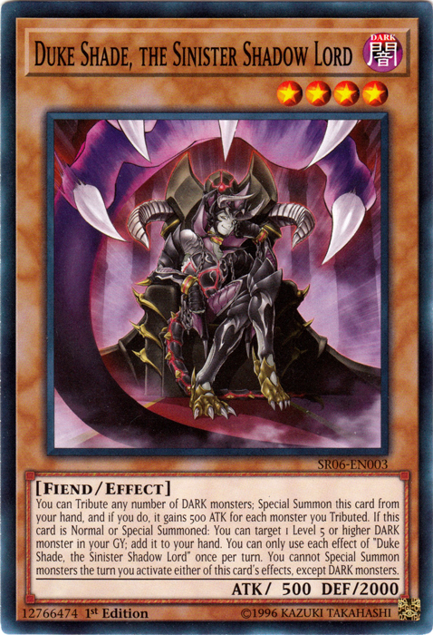 Duke Shade, the Sinister Shadow Lord [SR06-EN003] Common | Chromatic Games