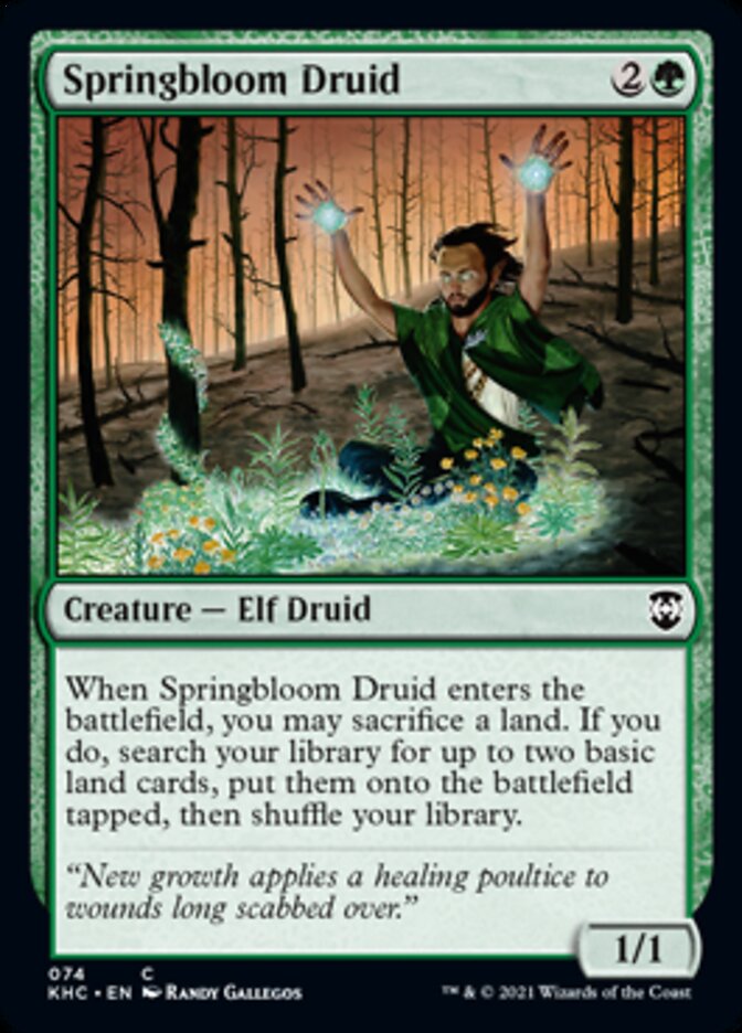 Springbloom Druid [Kaldheim Commander] | Chromatic Games