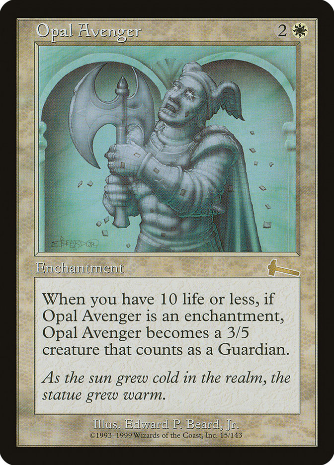 Opal Avenger [Urza's Legacy] | Chromatic Games