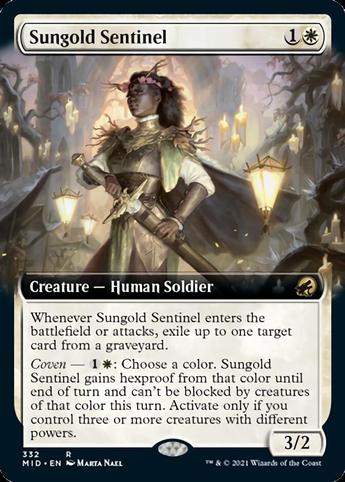 Sungold Sentinel (Extended Art) [Innistrad: Midnight Hunt] | Chromatic Games