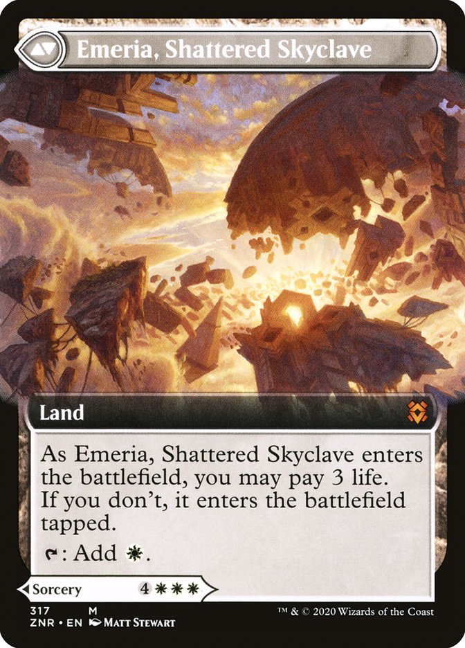 Emeria's Call // Emeria, Shattered Skyclave (Extended Art) [Zendikar Rising] | Chromatic Games