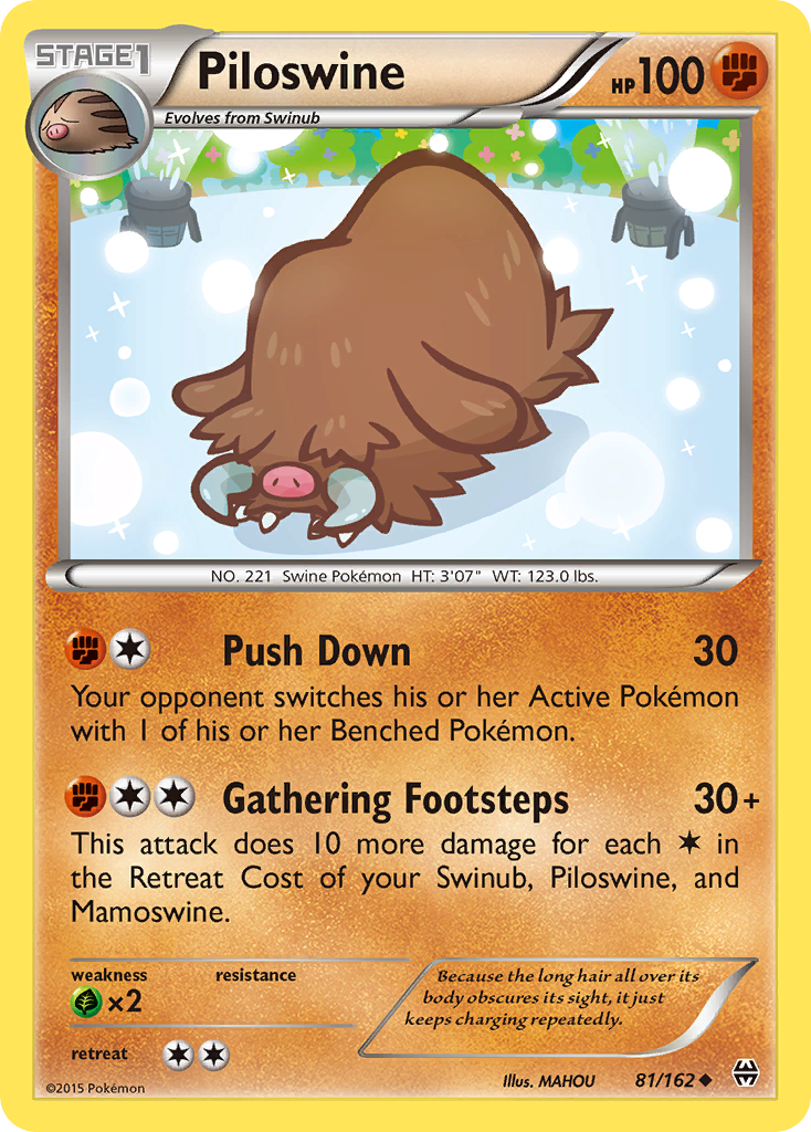 Piloswine (81/162) [XY: BREAKthrough] | Chromatic Games