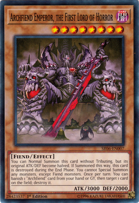 Archfiend Emperor, the First Lord of Horror [SR06-EN007] Common | Chromatic Games