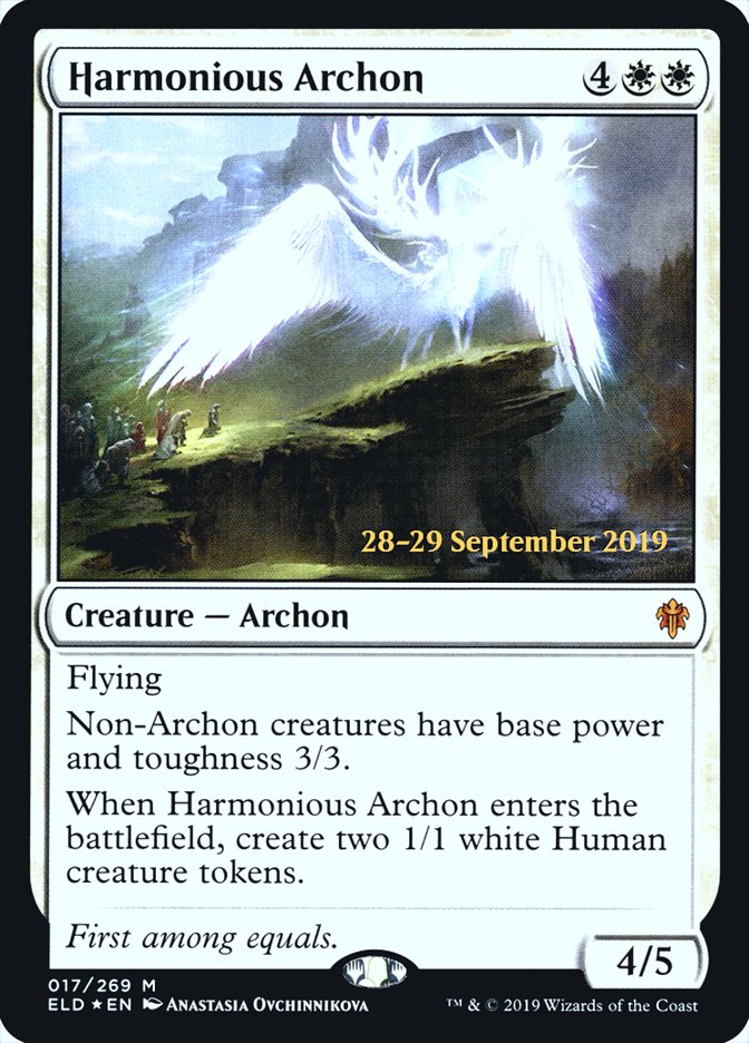 Harmonious Archon [Throne of Eldraine Prerelease Promos] | Chromatic Games