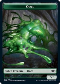 Ooze // Wurm (030) Double-Sided Token [Double Masters Tokens] | Chromatic Games