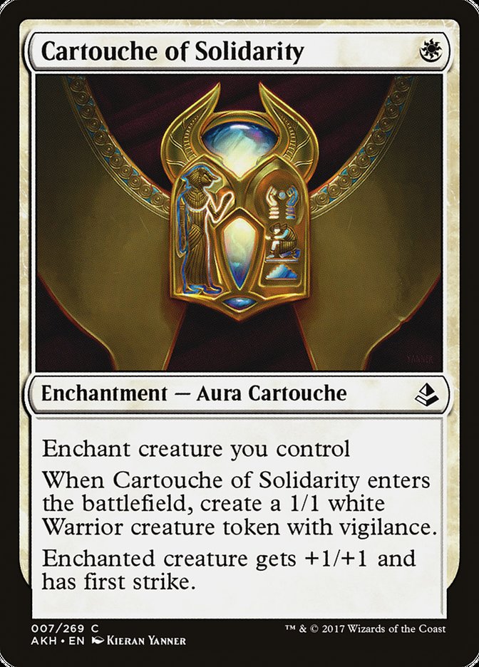 Cartouche of Solidarity [Amonkhet] | Chromatic Games