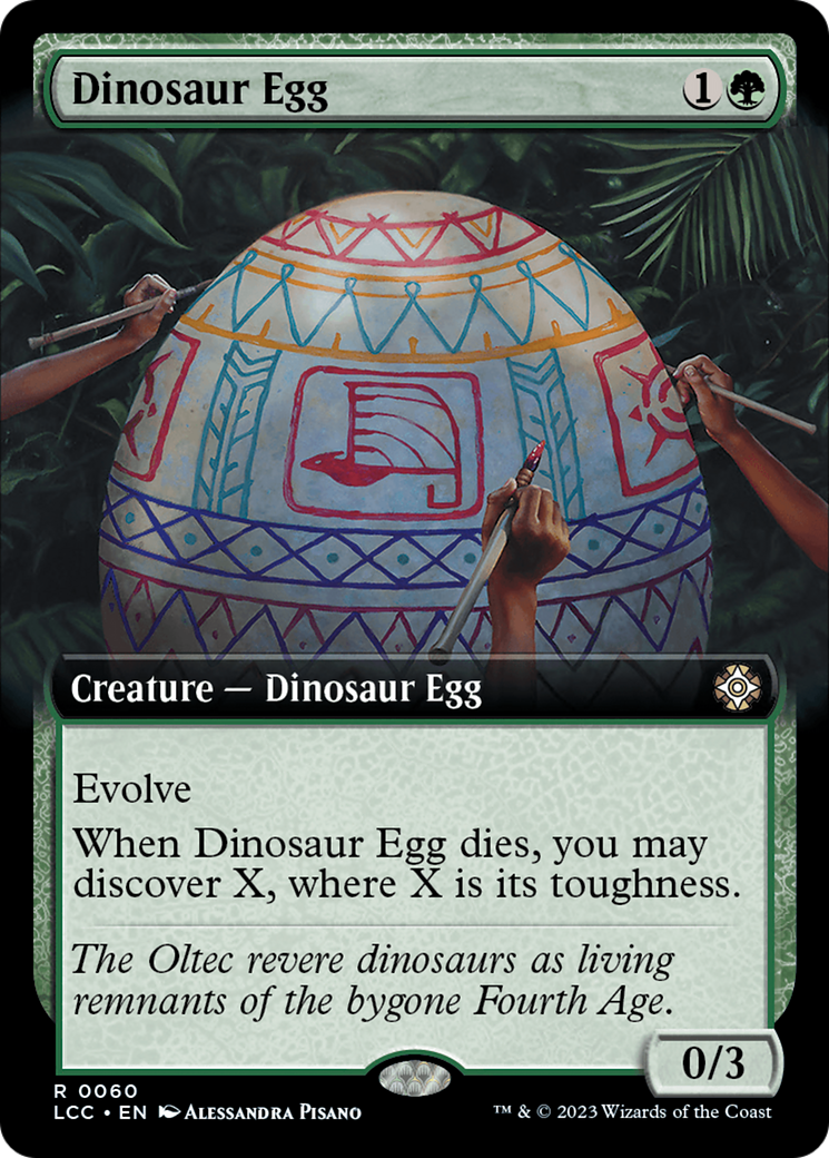 Dinosaur Egg (Extended Art) [The Lost Caverns of Ixalan Commander] | Chromatic Games