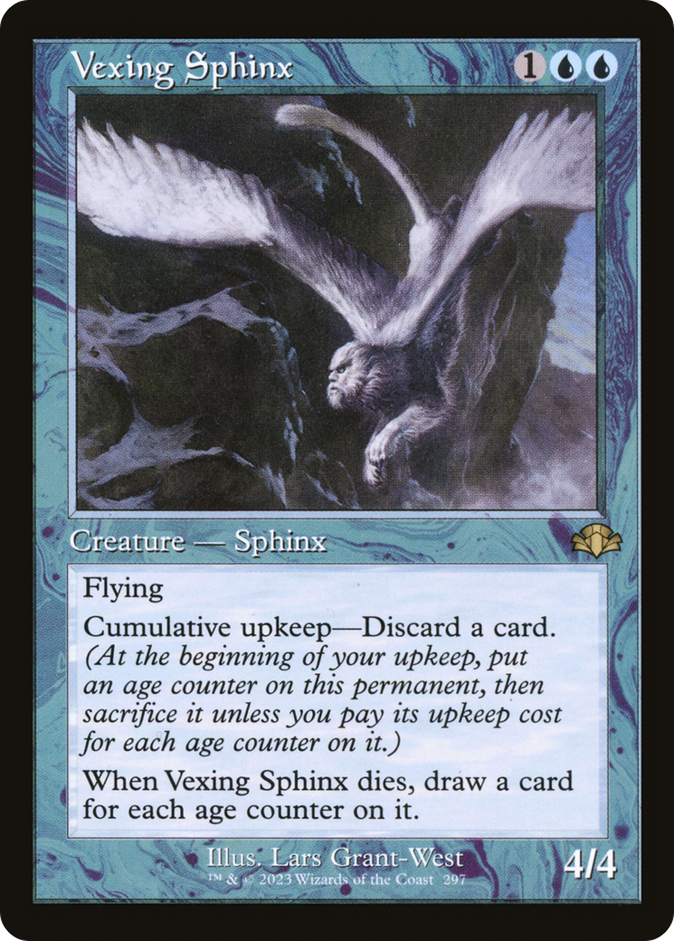 Vexing Sphinx (Retro) [Dominaria Remastered] | Chromatic Games