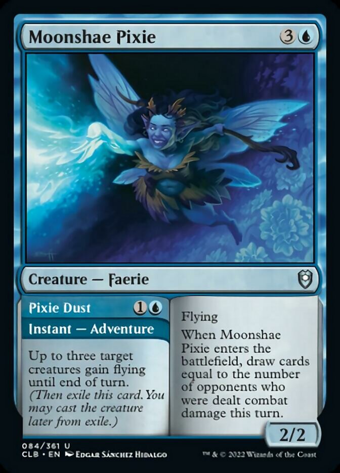 Moonshae Pixie // Pixie Dust [Commander Legends: Battle for Baldur's Gate] | Chromatic Games