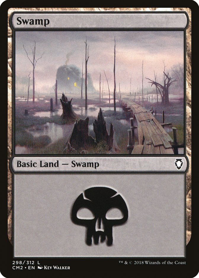 Swamp (298) [Commander Anthology Volume II] | Chromatic Games