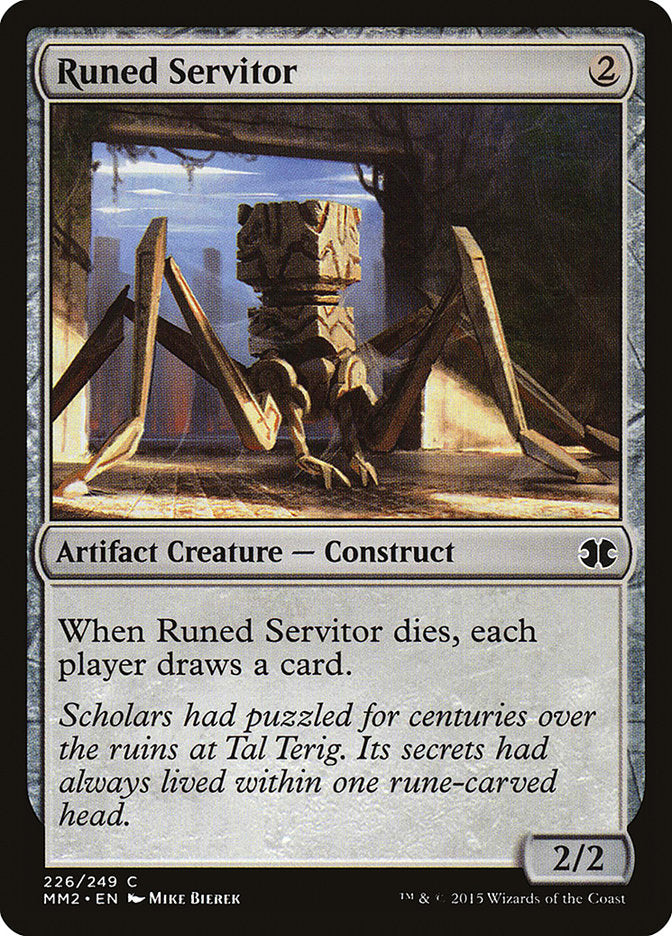 Runed Servitor [Modern Masters 2015] | Chromatic Games