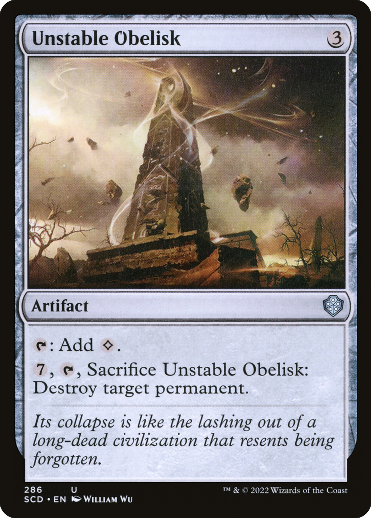 Unstable Obelisk [Starter Commander Decks] | Chromatic Games