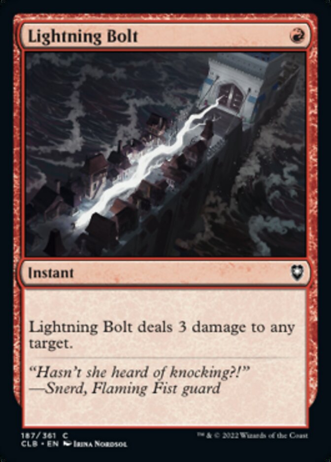 Lightning Bolt [Commander Legends: Battle for Baldur's Gate] | Chromatic Games