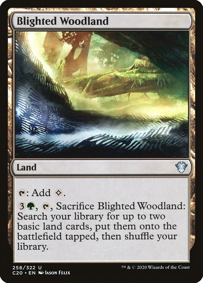 Blighted Woodland [Commander 2020] | Chromatic Games