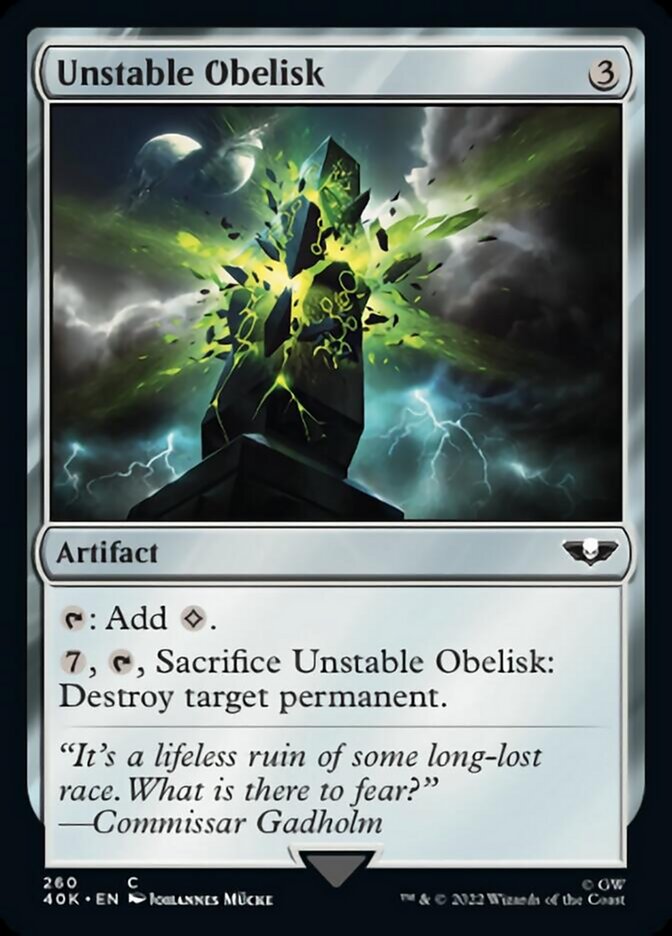 Unstable Obelisk (Surge Foil) [Warhammer 40,000] | Chromatic Games