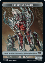 Elemental // Phyrexian Golem Double-Sided Token [Double Masters 2022 Tokens] | Chromatic Games