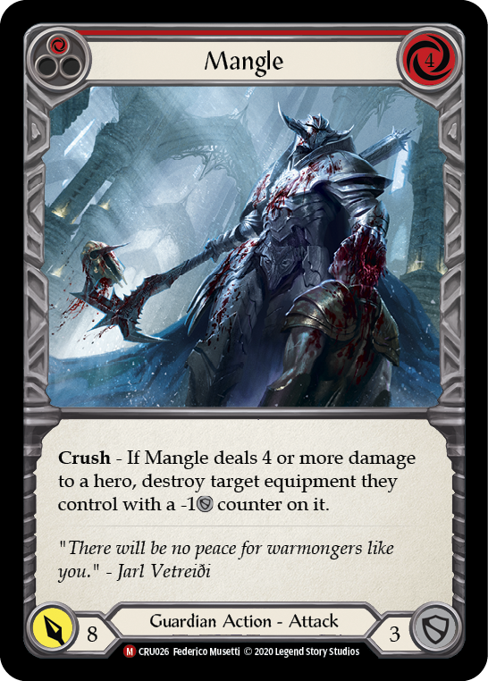 Mangle [CRU026] (Crucible of War)  1st Edition Rainbow Foil | Chromatic Games