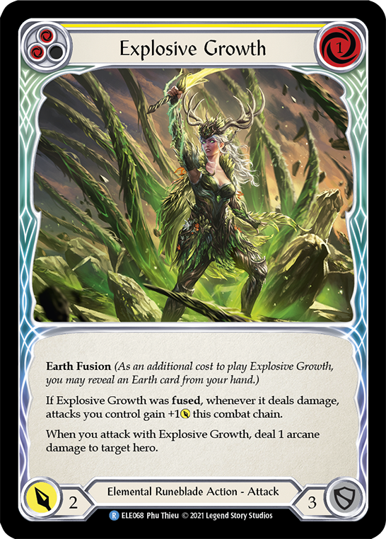 Explosive Growth (Yellow) [ELE068] (Tales of Aria)  1st Edition Normal | Chromatic Games