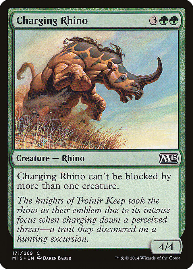 Charging Rhino [Magic 2015] | Chromatic Games