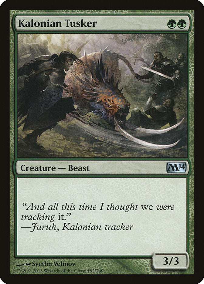 Kalonian Tusker [Magic 2014] | Chromatic Games