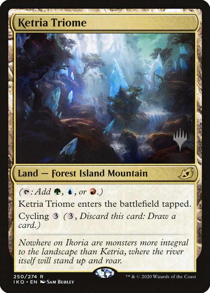 Ketria Triome (Promo Pack) [Ikoria: Lair of Behemoths Promos] | Chromatic Games