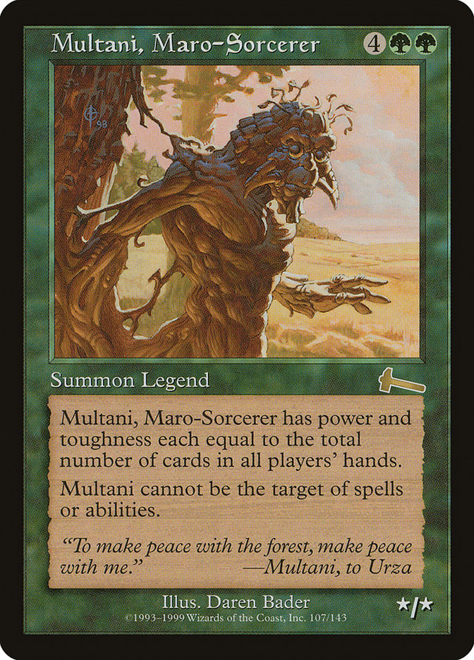 Multani, Maro-Sorcerer [Urza's Legacy] | Chromatic Games