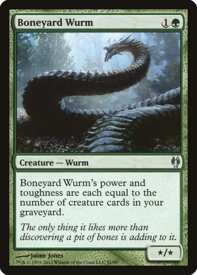 Boneyard Wurm [Duel Decks: Izzet vs. Golgari] | Chromatic Games