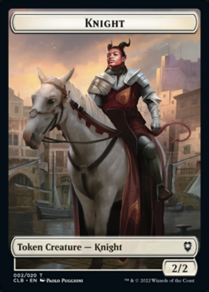 Knight Token [Commander Legends: Battle for Baldur's Gate Tokens] | Chromatic Games