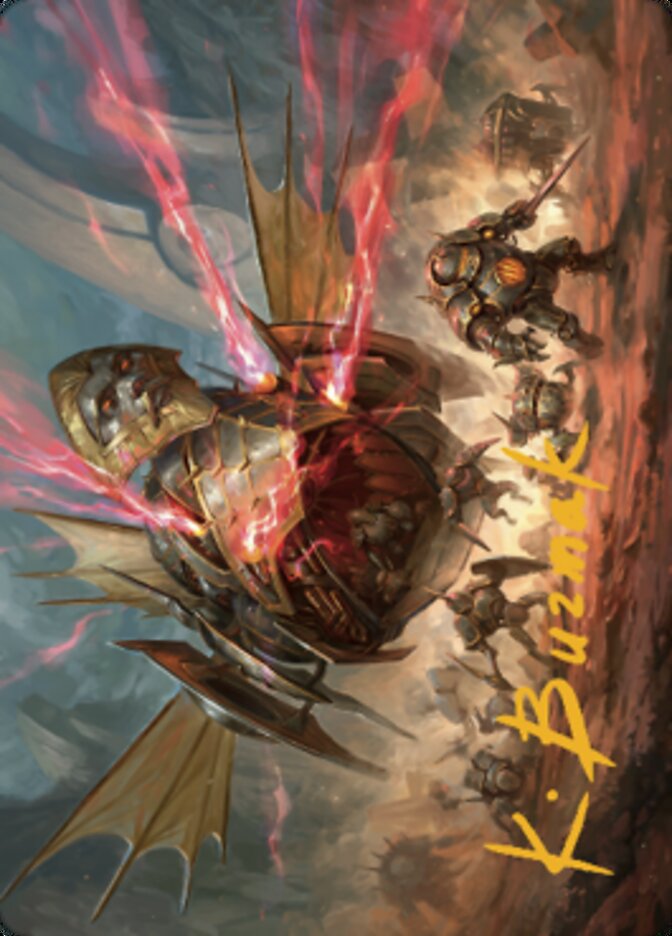 Liberator, Urza's Battlethopter Art Card (Gold-Stamped Signature) [The Brothers' War Art Series] | Chromatic Games