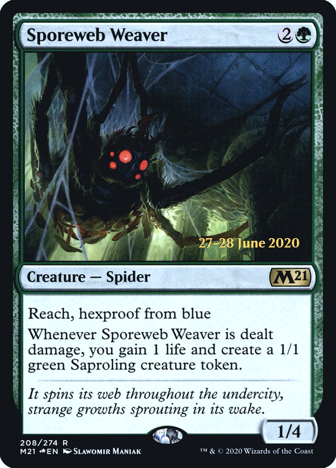 Sporeweb Weaver [Core Set 2021 Prerelease Promos] | Chromatic Games