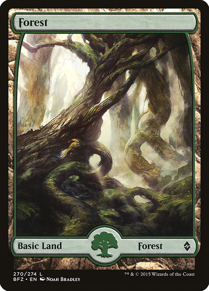 Forest (270) (Full Art) [Battle for Zendikar] | Chromatic Games