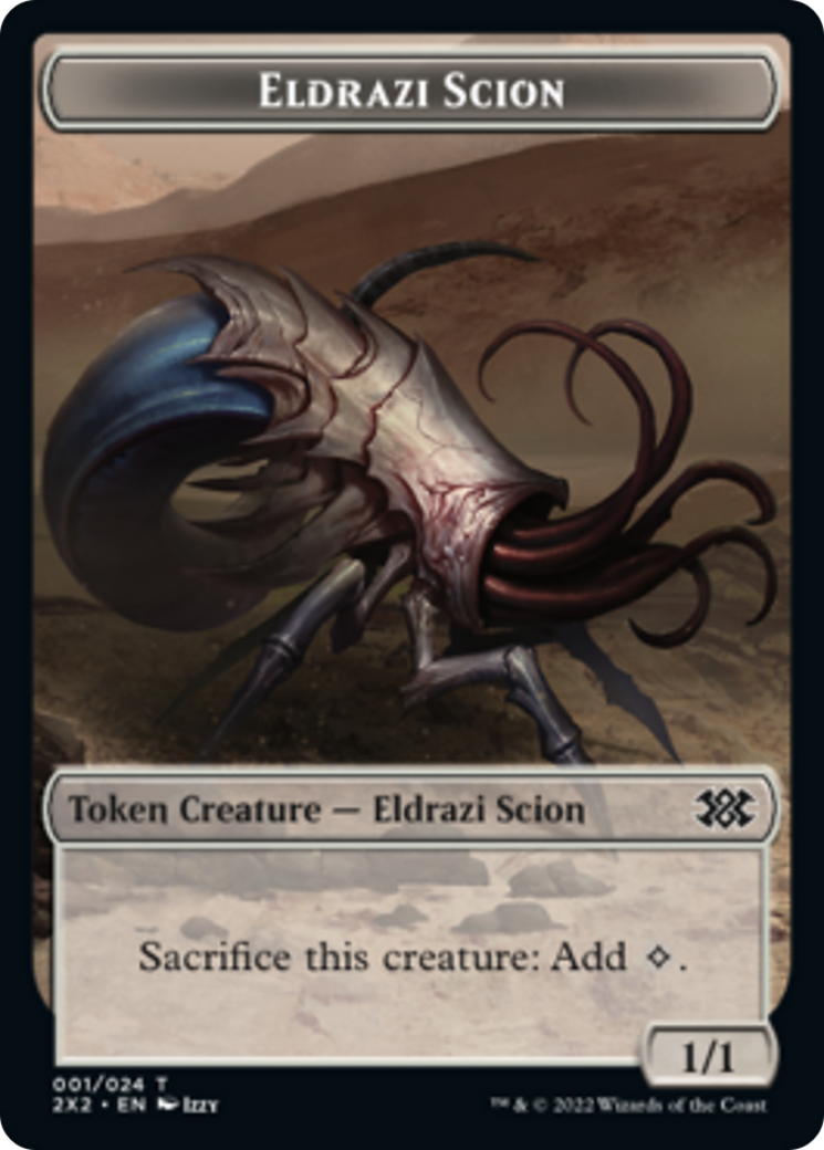 Saproling // Eldrazi Scion Double-Sided Token [Double Masters 2022 Tokens] | Chromatic Games