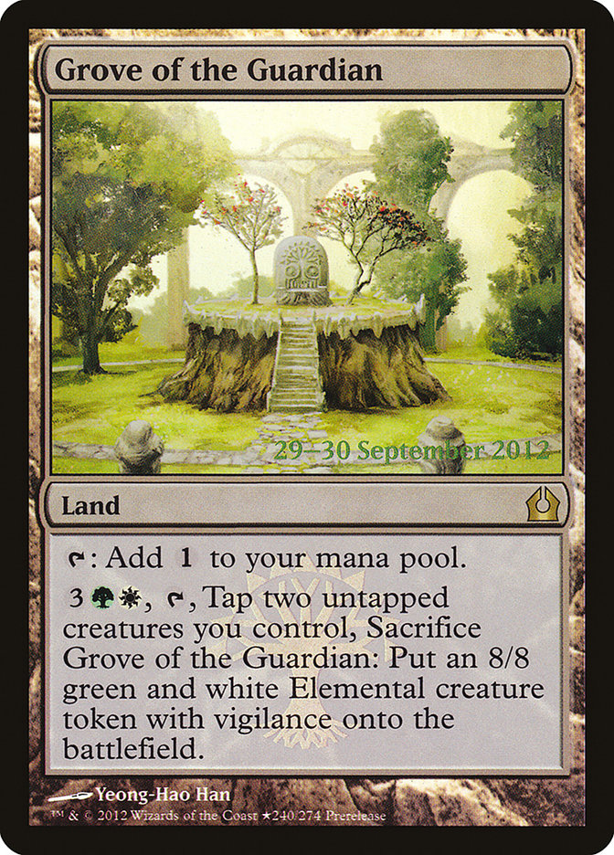 Grove of the Guardian [Return to Ravnica Prerelease Promos] | Chromatic Games