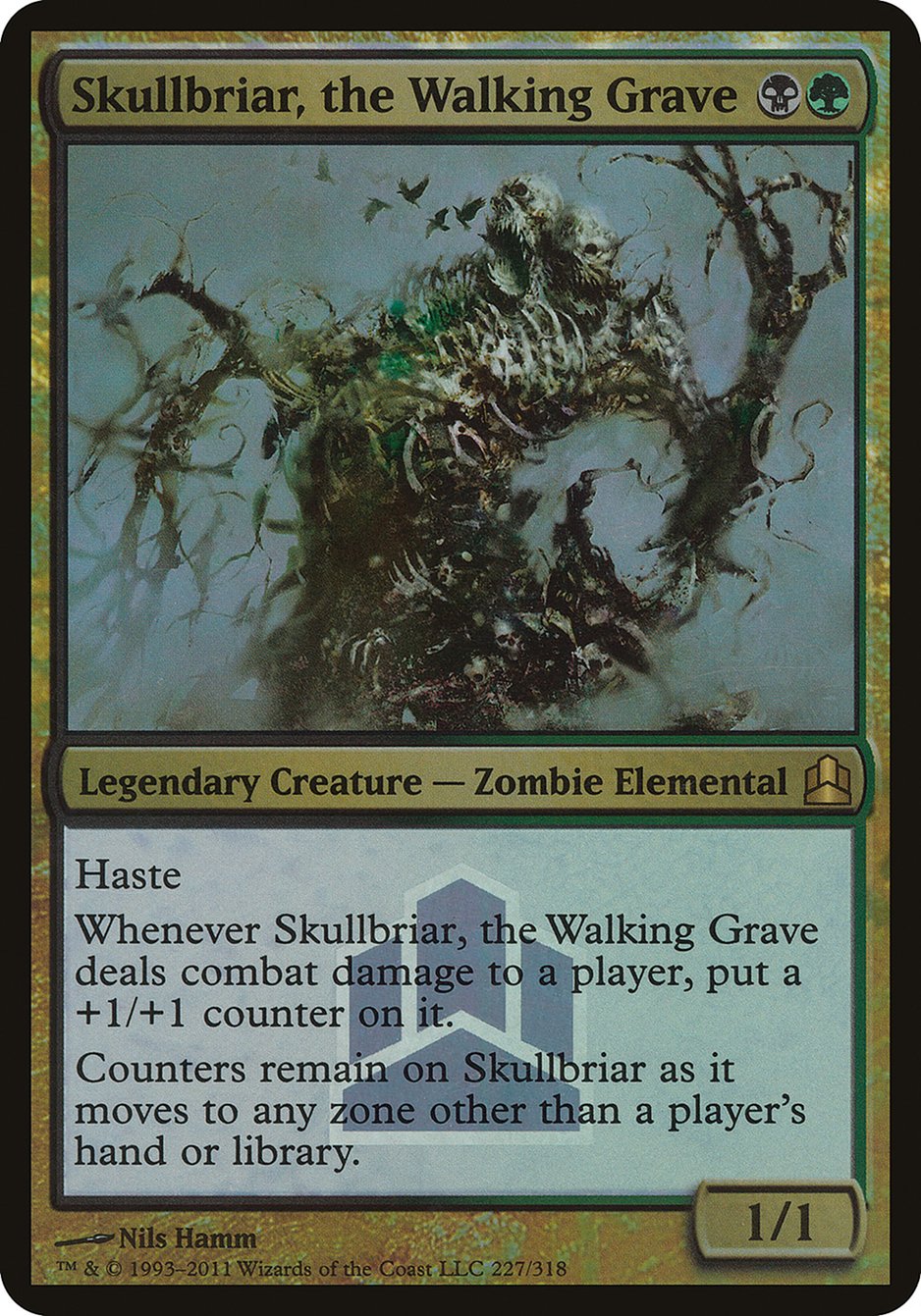 Skullbriar, the Walking Grave (Launch) (Oversized) [Commander 2011 Oversized] | Chromatic Games