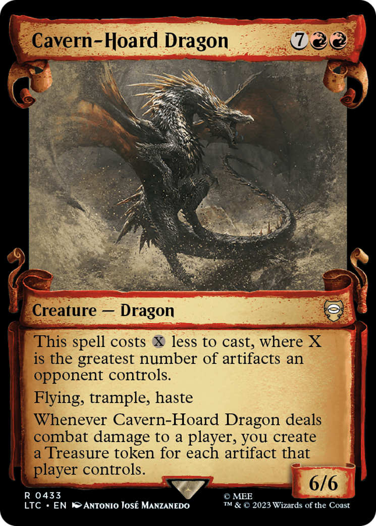 Cavern-Hoard Dragon [The Lord of the Rings: Tales of Middle-Earth Commander Showcase Scrolls] | Chromatic Games