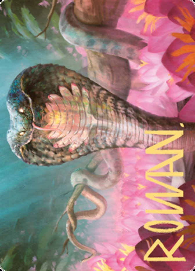 Lotus Cobra Art Card (Gold-Stamped Signature) [Zendikar Rising Art Series] | Chromatic Games