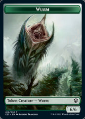 Wurm // Kraken Double-Sided Token [Commander 2021 Tokens] | Chromatic Games