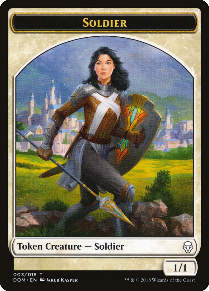 Soldier Token [Dominaria Tokens] | Chromatic Games