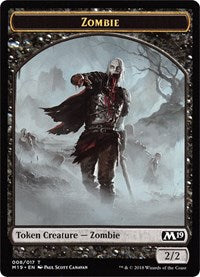 Zombie // Thopter Double-Sided Token (Game Night) [Core Set 2019 Tokens] | Chromatic Games