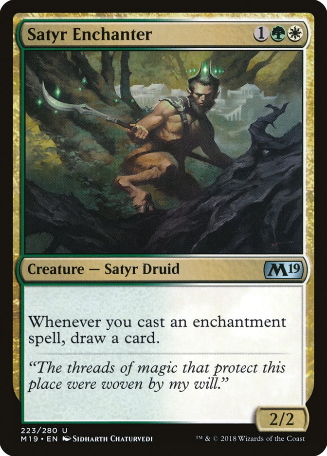 Satyr Enchanter [Core Set 2019] | Chromatic Games