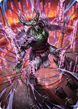 Hidetsugu, Devouring Chaos Art Card [Kamigawa: Neon Dynasty Art Series] | Chromatic Games