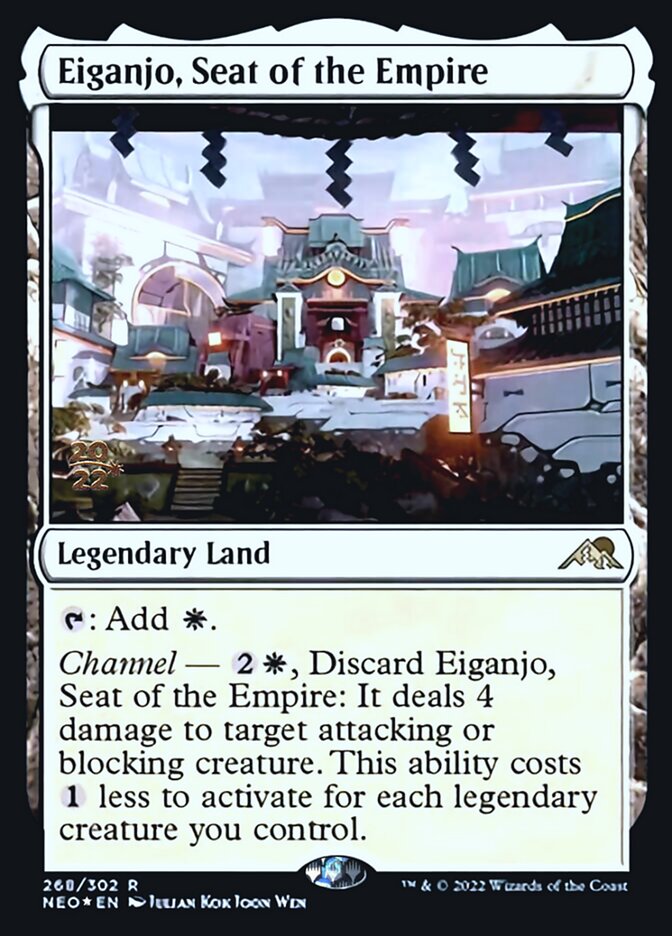 Eiganjo, Seat of the Empire [Kamigawa: Neon Dynasty Prerelease Promos] | Chromatic Games