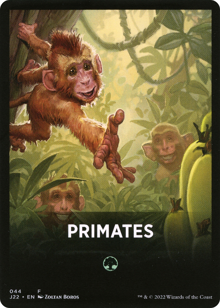 Primates Theme Card [Jumpstart 2022 Front Cards] | Chromatic Games