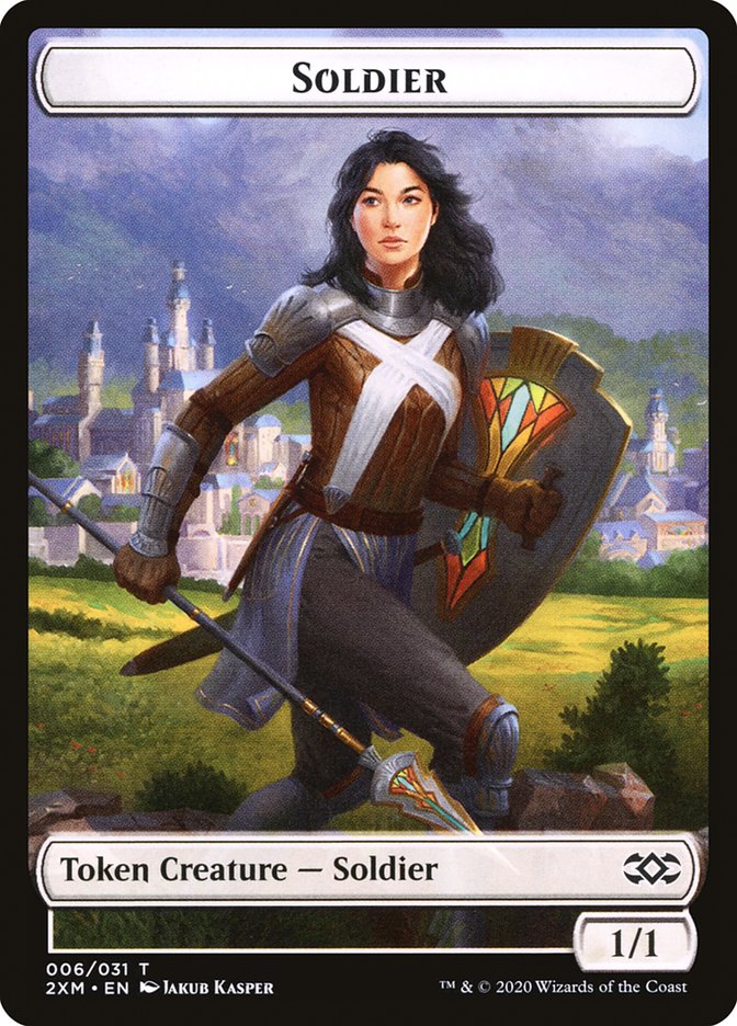 Soldier Token [Double Masters Tokens] | Chromatic Games