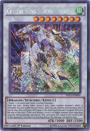 Crystal Wing Synchro Dragon [SHVI-EN049] Secret Rare | Chromatic Games